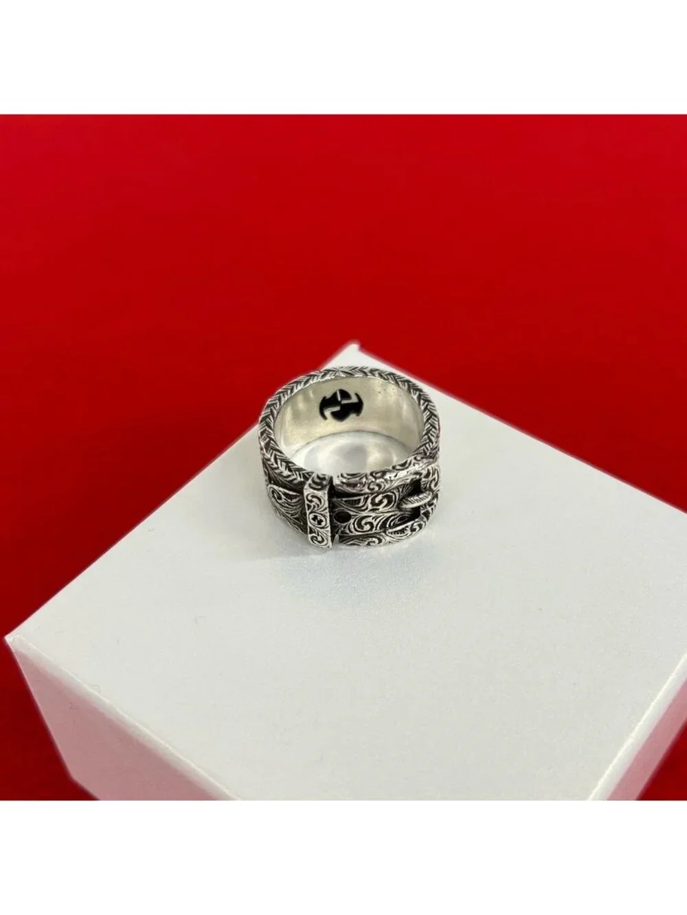 Gucci Garden Arabesque Ring 925 Sterling Silver Accessory